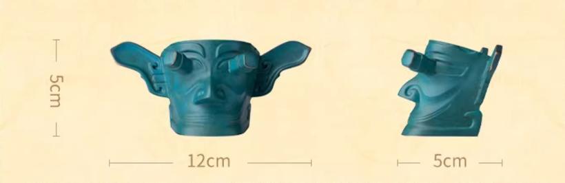 Copper crafts, Bronze Sanxingdui Vertical Eye Mask crafts, 3000 years of ancient Shu Kingdom in China, Desktop ornaments, Home decoration, Gifts for friends, Limited to 100 pieces on this site, free shipping-LECJAS