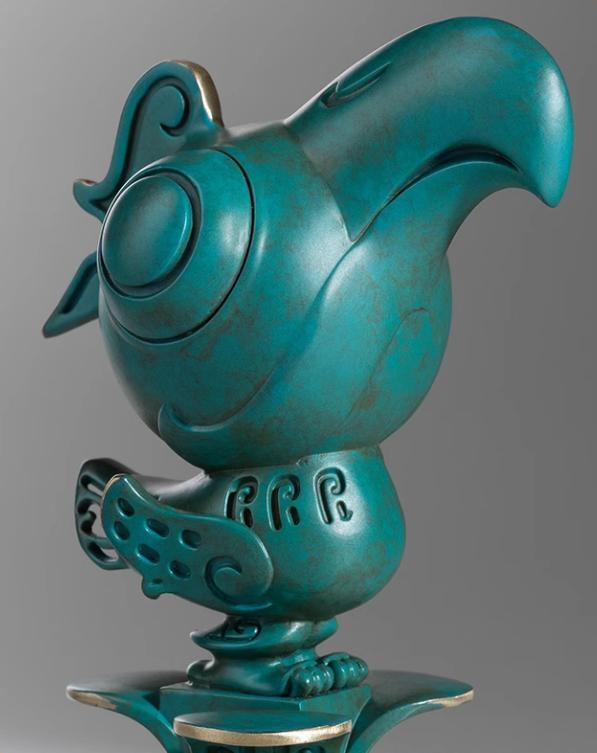 Copper crafts, Bronze Sanxingdui Divine Bird Pride Figurine, Sanxingdui Bronze Ware, Cultural Relics, Handicrafts, Ancient Shu Kingdom, Desktop ornaments, Home decoration, Crafts Gifts for friends, free shipping-LECJAS